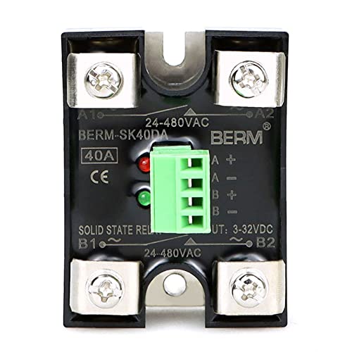 Relais semi-conducteur SSR SK40DA monophasé électronique double circuit