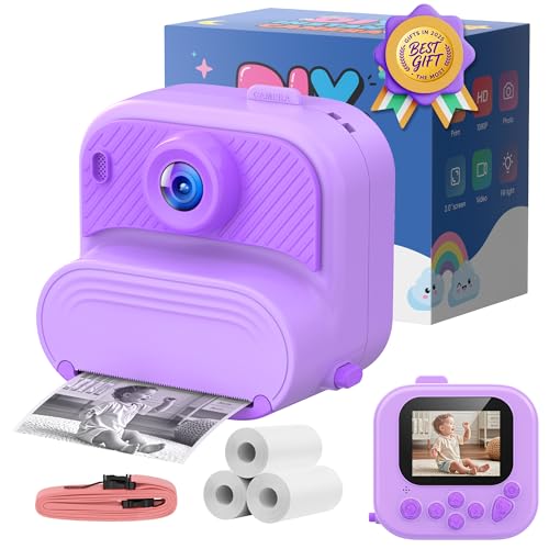 Câmara fotos infantis instantânea para brinquedos: Presentes câmara criança 3 4 5 6 7 8 9 10 11 anos - jogos de câmara para Schico com cartão de 32 GB - Digital câmara câmara máquina comunhão presente