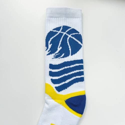 Athletic Basketball Socks Mid Calf Woven Socks Cushioned Athletic Sports Socks Crew Socks for Men Women4