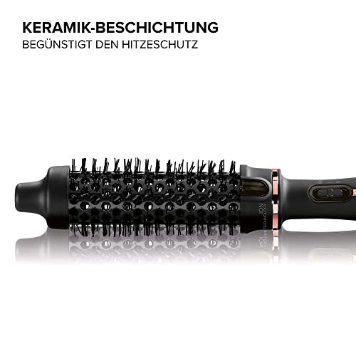 Bellissima My Pro Magic Style Brush P2 30, Warmluftbürste, natürlich wirkende glatte Haare oder definierte Locken, Durchmesser: 30 mm, Ionen-Technologie, Keramikbeschichtung, Mehrfachspannung