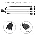 MEIRIYFA 5V 3 Pin ARGB Splitter Cable 1-to-4 Male 3 Pin Addressable RGB Splitter Extension Connector for MasterFan/MasterLiquid ARGB Series Support LED Sync Cable with Protective Cap 2 Pack