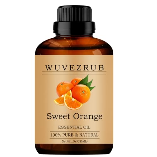 Wuvezrub Sweet Orange Essential Oil for Diffuser, Aromatherapy & DIY-240ml