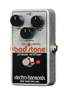 The Bad Stone was the first phase shifter to employ variable feedback and features an awesome six stages of phase shifting Manual Shift mode that lets you freeze the phase Compact, rugged die-cast package True bypass switching for maximum signal path...