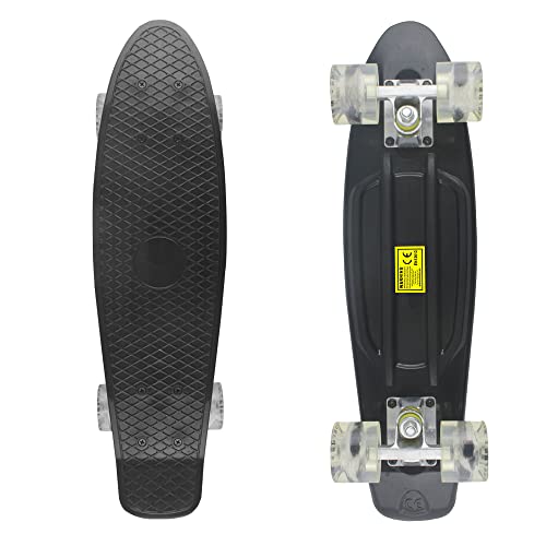 image for Meketec Skateboards Black Complete Mini 22 inch Skateboard for Grandso