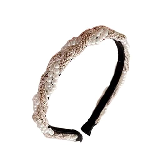 KAJYLFAST Korean Pearl Woven Headband Women Sweet Hair Accessory Hairpin