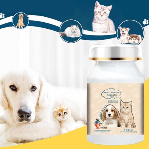 Hundeherz -Ergänzungsmittel 200 Stücke Hunde Herz Ergänzungen für EIN gesundes Herz und eine sichere Sicherung alltäglicher Unterstützung versorgen Fitness und unterstützen EIN gesundes Immunsystem