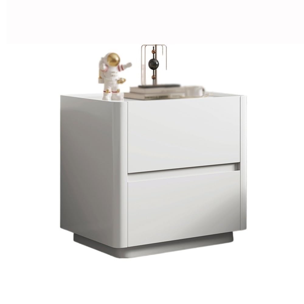 Table de chevet en bois blanche avec tiroir, meuble de rangement pour chambre