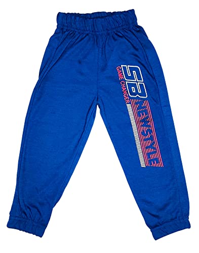 Image of Cotton Solid Track Pant for Boy's & Girl's | Playwear Pants for Kids Loose Fit Pants for Unisex Pack of 3 (DAB-204.303.304 Multicolor)