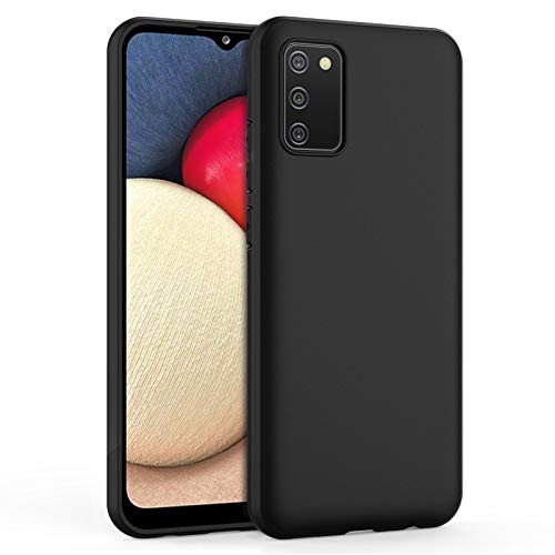 Easyacc Slim Case For Samsung Galaxy A02S, Matte Black Thin Tpu Phone Cases Finish Profile Soft Back Protective Cover For Samsung Galaxy A02S #TOP5