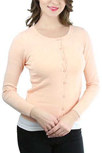 Image of ToBeInStyle Women's Long Sleeve Button Down V-Neck Cardigan