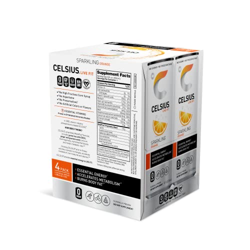 Celsius Sparkling Orange, Functional Essential Energy Drink 12 Fl Oz (Pack Of 24) #TOP2