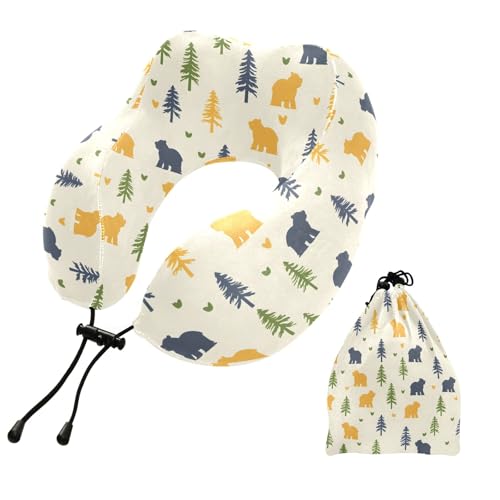 Almohada de viaje espuma viscoelástica tamaño único miniatura 1