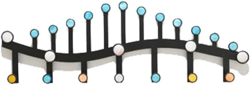 Coat Rack Wall Mounted Hook Coat Rack, Iron Hanger for Coats Hats Keys Towels,Can Be Used in The Living Room Hall Entrance Corridor