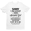 Galaxy Tees Mens Funny T Shirt Sorry I'm Already Taken by A Freaking Awesome Girl Short Sleeved Midnight Navy Blue 4XL #4