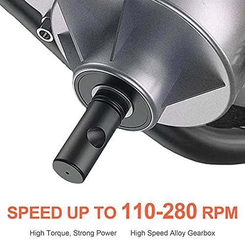 DC HOUSE 52cc 1800W Gas Powered Earth Auger EPA Certified Post Hole Digger, with Drill Bit 12 inch, Mixing Ratio 30:1, for Fence, Farmland and Garden