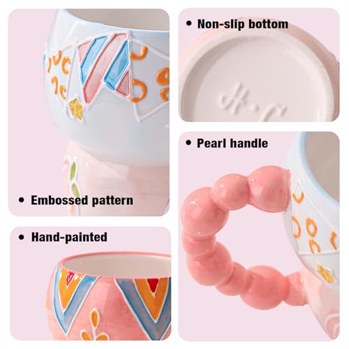 Taza de cerámica con diseño caricatura, 12 oz miniatura 3