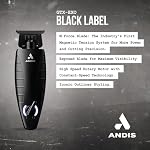 Andis GTX-EXO Black Label Special Edition, Professional Lithium-ion Electric Beard & Hair Trimmer, M-Force Technology, Cordless, Included Charging Stand, Black - Image 3