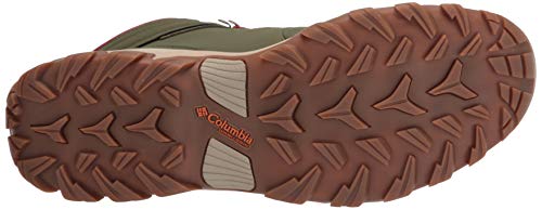 Columbia mens Newton Ridge Plus Ii Waterproof hiking boots, Hiker Green/Marsala Red, 16 US
