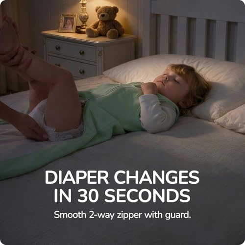 Image of 2.5 Tog Baby Sleep Sack 3-6 Months, Supersoft Quilted Cotton Thermostatic Toddler Sleeping Sack for Babies Infant, 2-Way Zipper Warm Comfy Baby Wearable Blanket