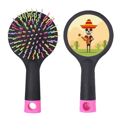 Brosse démêlante guitare et chapeau pour un brossage parfait après la douche