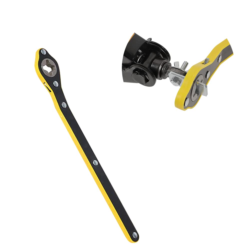 Scissor Jack Wrench Head Reinforced Design - Labor-Saving Tire Wheel Jack With High Torque - Positive and Reversal Knob Design for Travel/Emergency Tire Replacement & Car/Truck/SUV/Vans