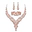 3Pcs-Peach Rose-Gold-Tone