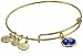 Alex and Ani "Bangle Bar" September Birthstone Yellow-Gold Expandable Bracelet