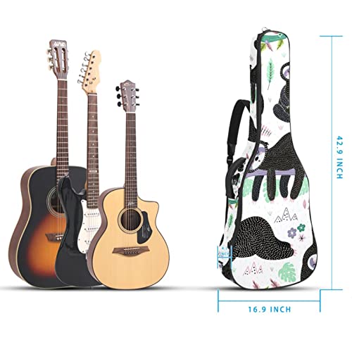 Housse de transport rembourrée imperméable en tissu Oxford avec bandoulière réglable pour guitare Motif paresseux… - Les Beatles, Paul McCartney, John Lennon, RIngo Starr, George Harrison Housse de transport rembourrée imperméable en tissu Oxford avec bandoulière réglable pour guitare Motif paresseux… – Image 6