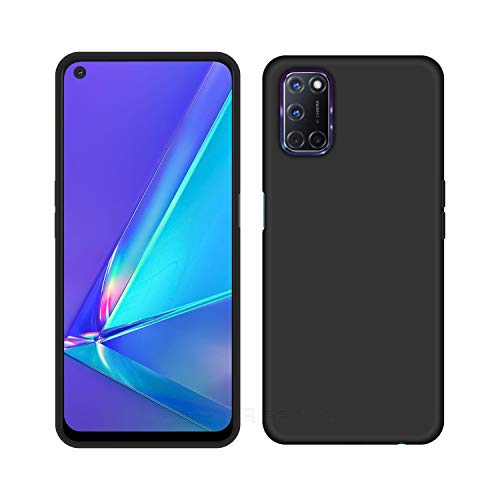 Image of Case Creation Luxurious OG Series for OppoA92 Case Cover,Anti-Dirty Slim Case Frosted Matte Cute Candy TPU Raised Bezel (Splash of Color) Back Cover for Oppo A92 -Black