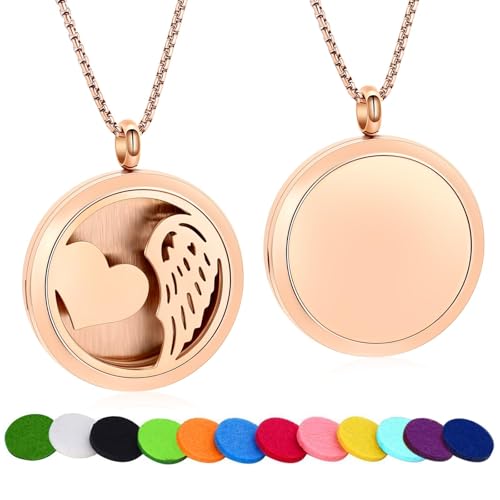 Difusor aromático eléctrico de acero con dije para mujer miniatura 4