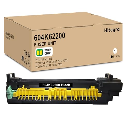 Compatible 604K62200 Fuser Unit Kit 7525 Replacement for Xerox 604K62200 Fuser Unit Work with WorkCentre 7525 7530 7535 7830 7835 Printer Fuser, 110V 1-Pack