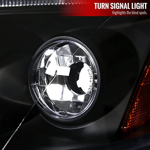 Carpartsinnovate For 03-08 Corolla Ce S Le Black Led Halo Projector Headlights Driving Head Lamps #TOP7