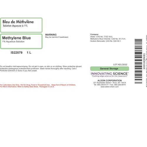 aldon innovating science 1 methylene blue solution 1l - the curated chemical collection