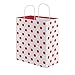 Garcia de Pou 250 unité Polka Dot extérieur SOS Sacs avec poignées 80 g/m² en boîte, 26 + 14 x 32 cm, Papier, Rouge, 26 x 14 x 32 cm
