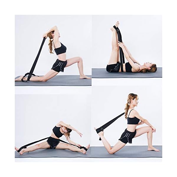 Libar-Adjustable-Leg-Stretcher-Easy-Install-on-Door-Strap-Stretching-Fitness-Band-with-Carry-Bag-for-Yoga-Cheer-Ballet-Dance-Gymnastics-Trainer-Stretching-Equipment Libar Adjustable Leg Stretcher, Easy Install on Door Strap Stretching Fitness Band with Carry Bag for Yoga Cheer Ballet Dance Gymnastics Trainer Stretching Equipment (Black)