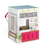 Martha Stewart Kids' Cafe and Coffee Shop Play Tent - Indoor Playhouse for Children for Pretend Play
