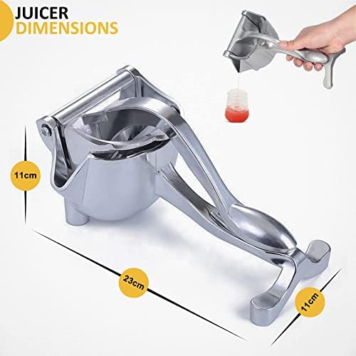Manual Juicer Fruit Juice Squeezer Citrus Press Heavy Duty Hand Press Manual Fruit Juicer Detachable Lime Squeezer  (Large)