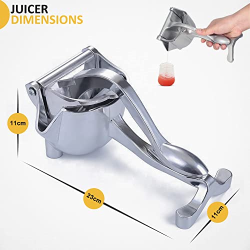 B.c. Find Food Manual Juicer Fruit Juice Squeezer Citrus Press Heavy Duty Hand Press Manual Fruit Juicer Detachable Lime Squeezer (Large) #TOP1