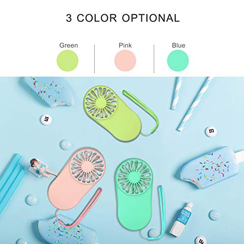 Ventilador portátil mini ventilador portátil recarregável USB de velocidade ajustável Ventilador de
