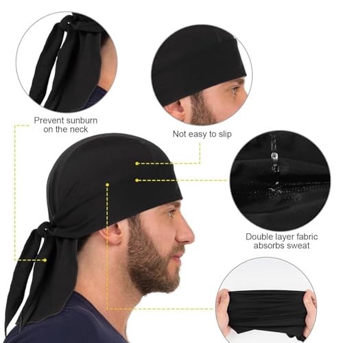 Refined Girls' Hats Women's Fashionable Portable Unisex Trendy for Cycling with Sweat Quick Drying Breathable Headscarf Absorbed3