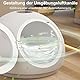 Zertylre Pet Dryer,Automatic Pet Drying Box,Uv Sterilisierbar Ultra Silent 55l Pet Drying Box mit Einstellbarer Temperatur und Zeitsteuerung und 360 Grad Warme Luft für Katzen Und Kleine Hunde (Weiß)