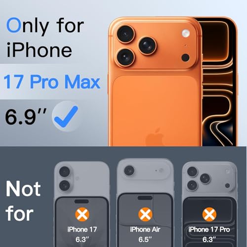 Image of Skinomi 4 Way 360 Privacy Glass Screen Protector for iPhone 17 pro max [2 Pack], Horizontal and Vertical Anti Spy Tempered Glass Screen Film -(Easy Installation Frame)