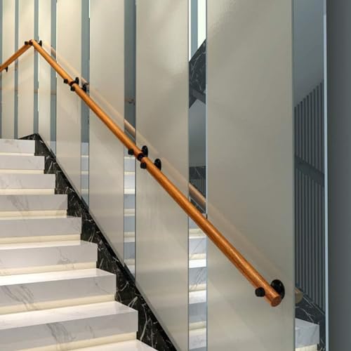 Rambarde d'escalier intérieure et main courante bois 30 cm à 6 m