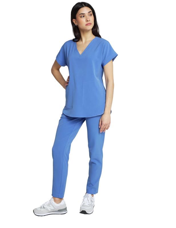 Pantaloni medici da donna per il medico e la cura – Pantaloni da lavoro per la medicina elegante e confortevole con elastico – Abbigliamento professionale
