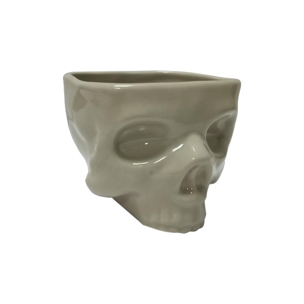 CTRLZS Retro Tabletop Decor Porcelain Gothic Skull Pasta Bowl Halloween Tableware Bar Food Noodle Salad Candy Ceramic Bowl S