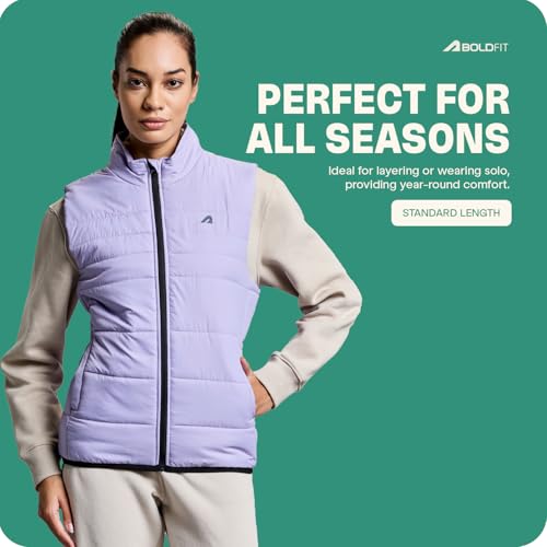 Image of Boldfit Sleeveless Jacket For Women Puffer Jacket For Women Winter Wear Winter Jacket High Neck Jackets For Women Insulated Winter Jacket For Women Monsoon Winter Wear For Women Jacket