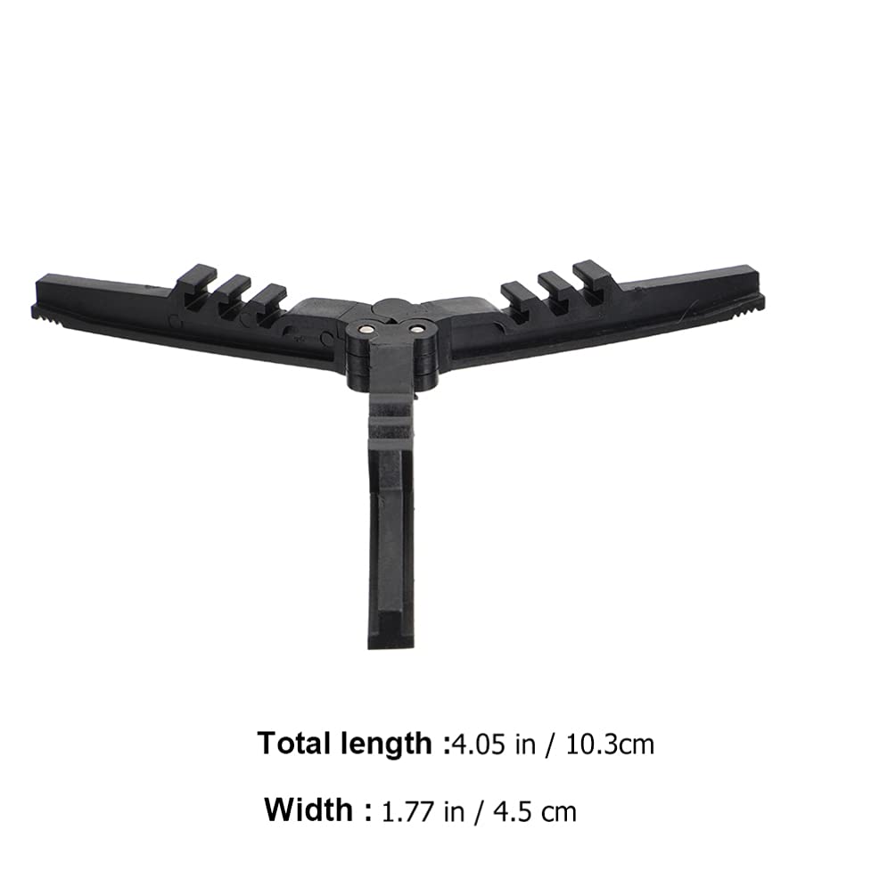 INOOMP 2pcs Tripod Gas Stand for Camping Stove Black Bracket Support for Stability Uneven Canister Holder