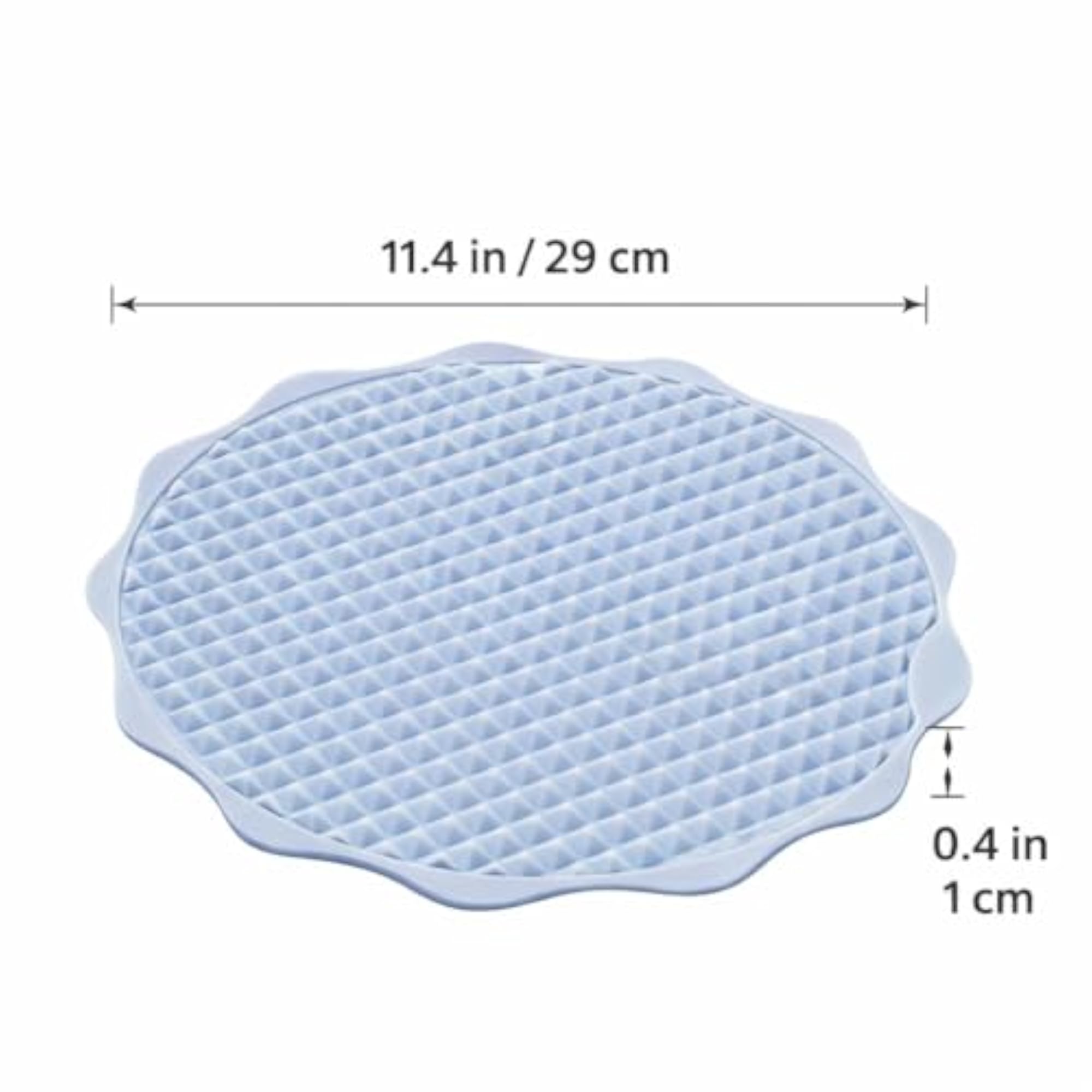 Round Textured Bath Mat for Bathroom Floor