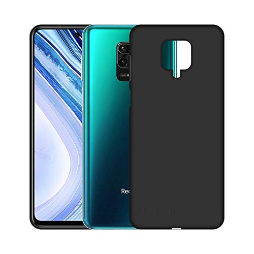Image of Case Creation Luxurious OG Series for Xiaomi Redmi Note9 Case Cover,Anti-Dirty Slim Case Frosted Matte Cute Candy TPU Raised Bezel (Splash of Color) Back Cover for Redmi Note 9 -Black