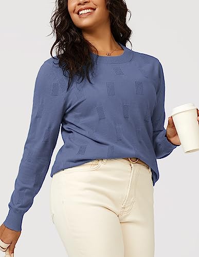 Image of Arach&Cloz Women's Soft Knit Sweater Fall Dressy Casual Pullover Tops